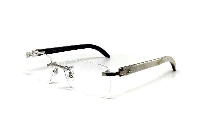 CARTIER CT0046O WHITE BUFFS